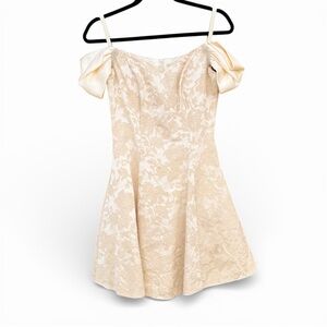 Vintage Roberta Cream and White Mini Dress
